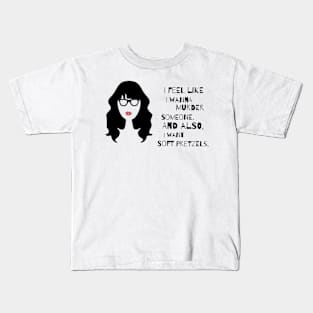 Jess New Girl quote Kids T-Shirt